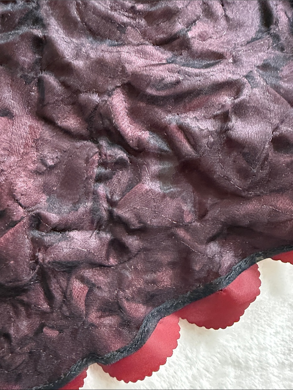 NWT Tracy Reese Burgundy Silk Rosette Floral Cocktail Dress Illusion Mesh Size 8 - Picture 16 of 16